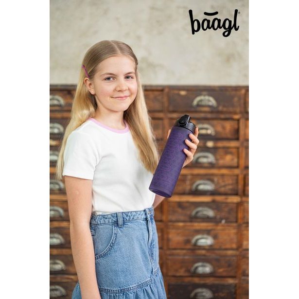 BAAGL Tritanová láhev na pití Plum, 700 ml
