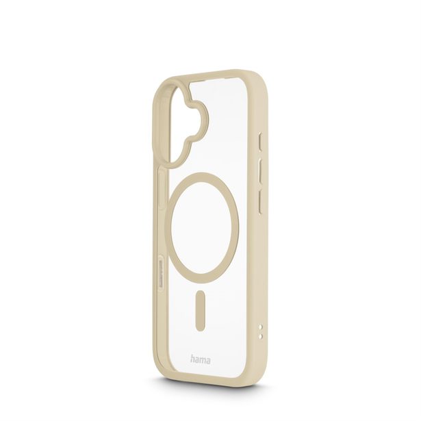Hama Frame Protect, kryt pro Apple iPhone 17, magnetický, průhledný/béžový