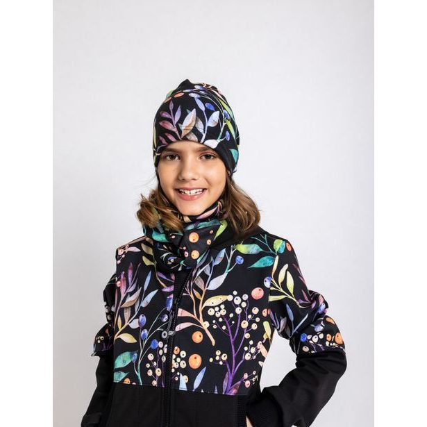 Unuo, Dětská čepice fleecová spadená, Podzimní bobule