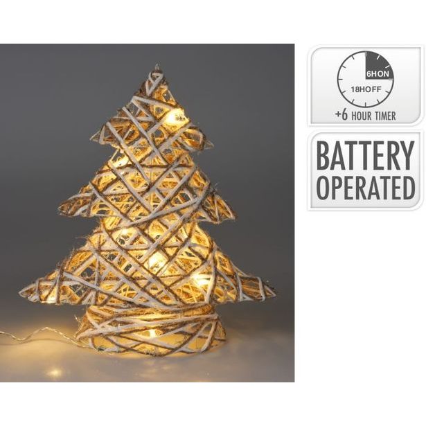 stromeček 30cm, ŠEDÝ, vánoční, LED osv.