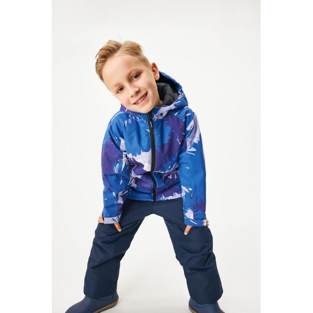 Unuo Dětská zimní bunda Polar, Modrá, Variace
