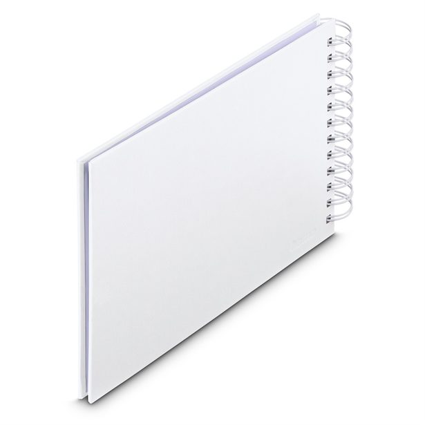 Hama album klasické spirálové FINE ART 24x17 cm, 50 stran, bílá, bílé listy