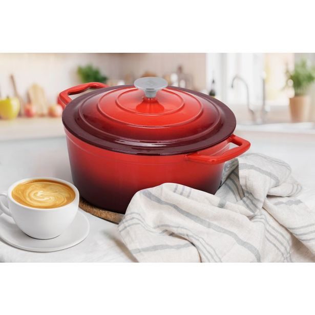 CS SOLINGEN Sada nádobí litinová Xanten 7 ks červená CS-067489