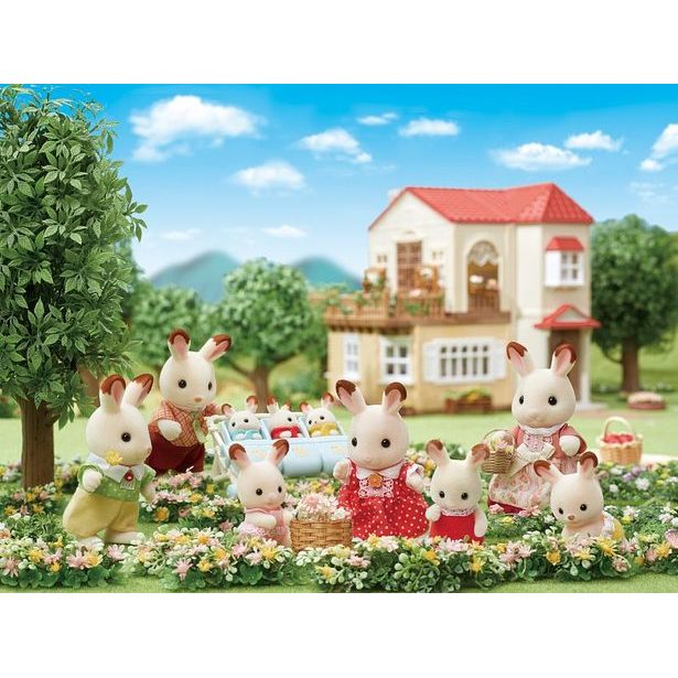 Sylvanian family Rodina "chocolate" králíků, nová