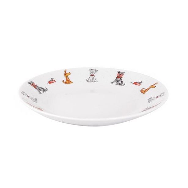 TORO TALÍŘEK "KOČKA" A "PES" 20CM, KERAMIKA, ASSORT_hamashop