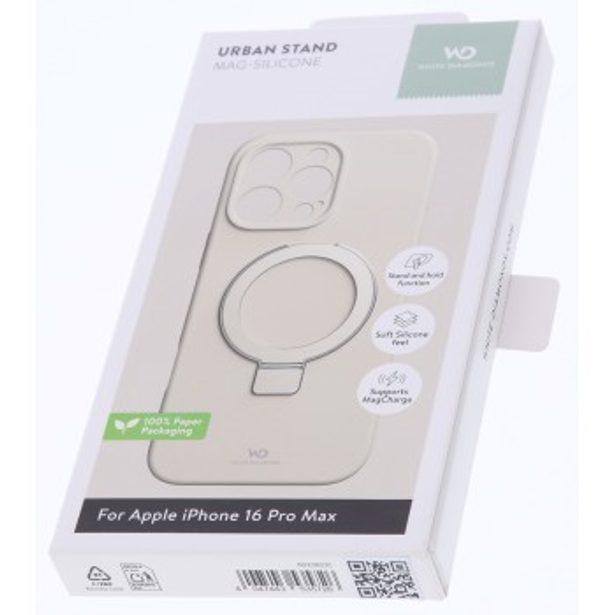 White Diamonds Mag Urban Stand Case, kryt pro Apple iPhone 16 Pro Max, MagSafe kompatibilní, pískový