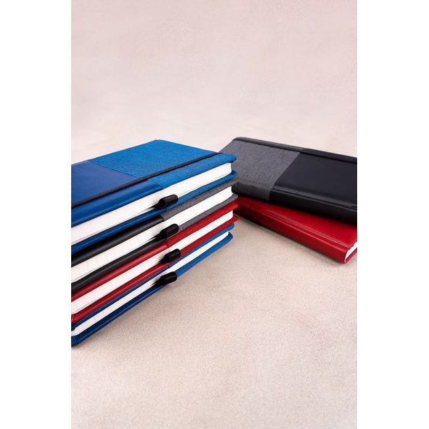 Notes Skiver černošedý, linkovaný, 13 × 21 cm Baagl