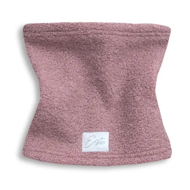 ESITO | Zimní nákrčník Teddy fleece double Cyclamen pink - růžová / 44