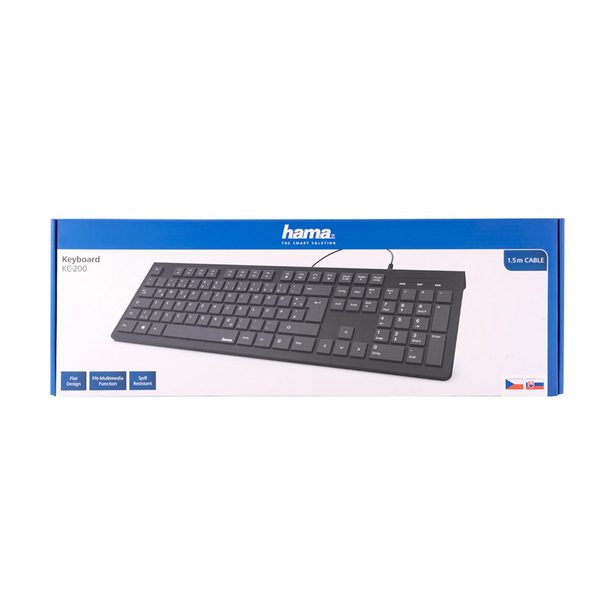 Hama klávesnice Basic KC 200, černá