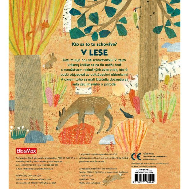 Kto sa to tu schováva? V LESE – Knižka s odklápacími okienkami Baagl
