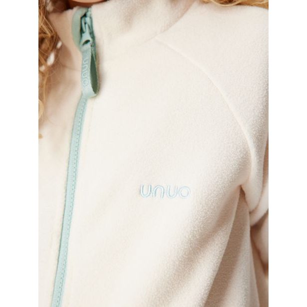 Unuo, Dětská fleecová mikina, Bílá