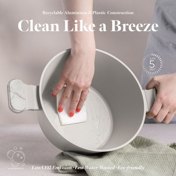 BERLINGERHAUS Sada nádobí s titanovým povrchem 15 ks Sahara Marble Collection BH-8401