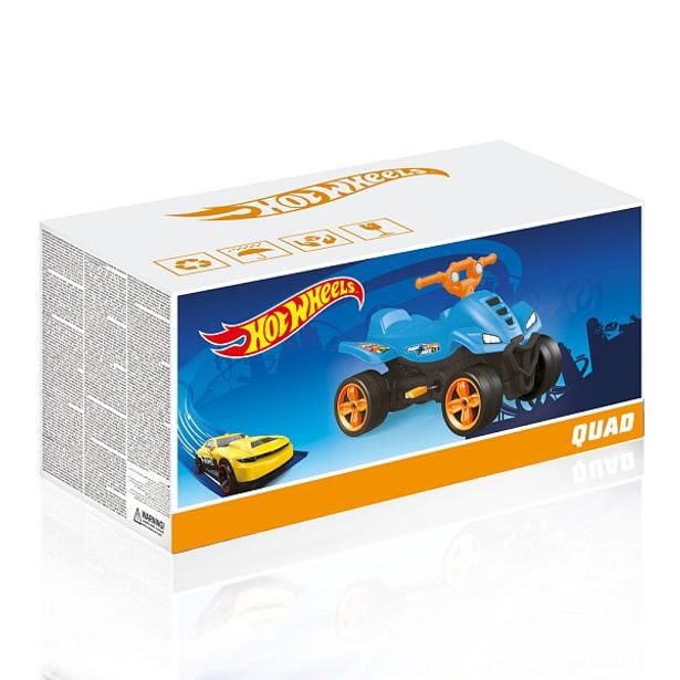 Dětská šlapací čtyřkolka modrá Hot Wheels