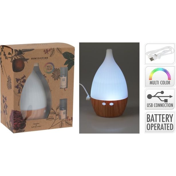 HOMESTYLING Zvlhčovač vzduchu s aroma terapií USB LED KO-CC5056760