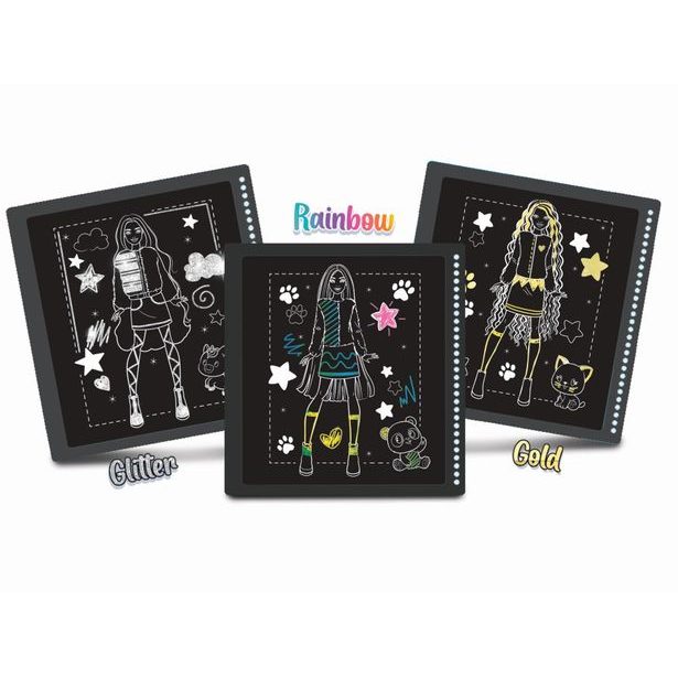 BARBIE SKETCH BOOK CUTIE SCRATCH REVEAL