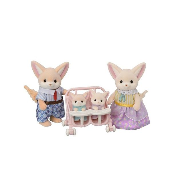 Sylvanian family Rodina fenků s dvojčaty