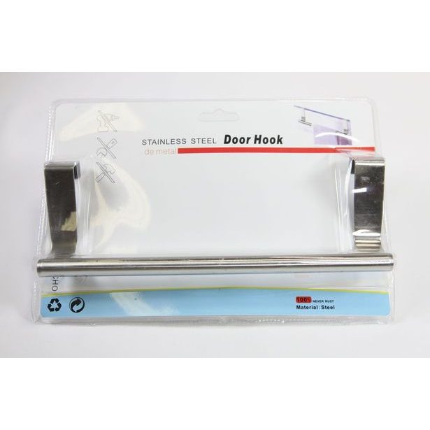 věšák na utěrky 23x9cm, NR, závěsný na dveře