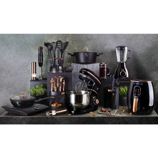 BERLINGERHAUS Sada nožů ve stojanu 7 ks Black Rose Collection BH-2501