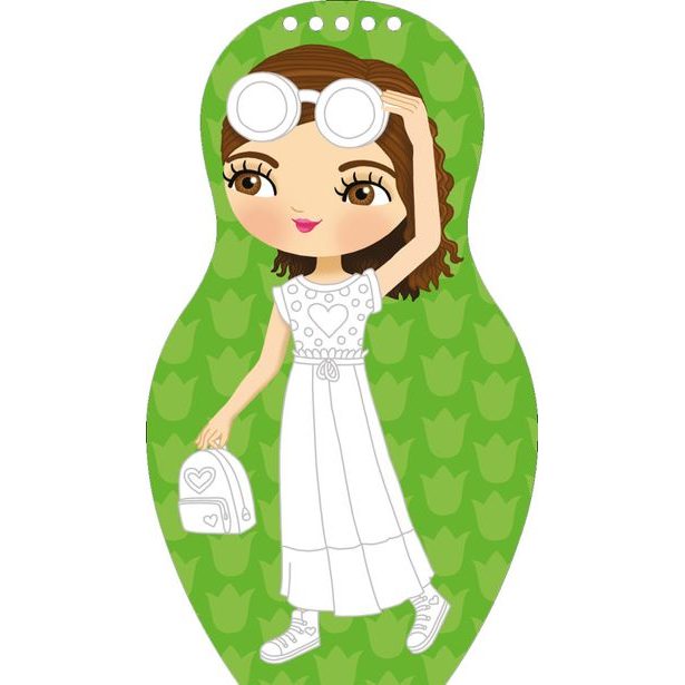 Oblékáme maďarské panenky SÁRA – Omalovánky Baagl