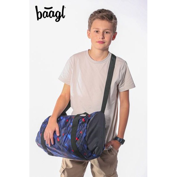 BAAGL SET 3 Skate Indigo: batoh, penál, sportovní taška