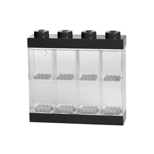 LEGO sběratelská skříňka na 8 minifigurek - černá