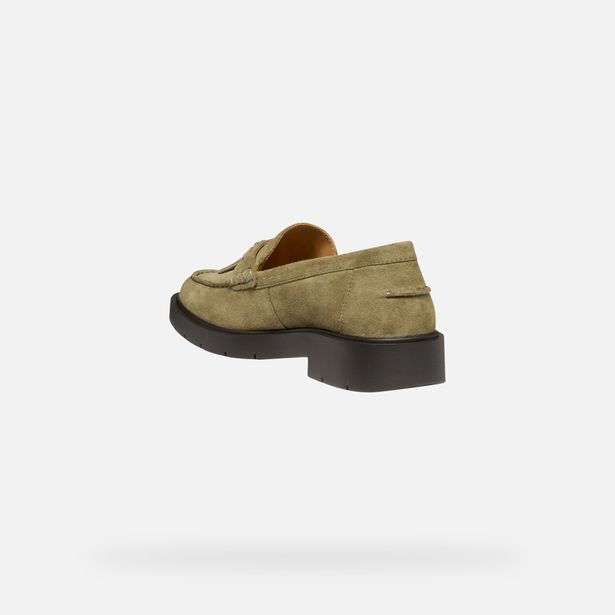 Khaki dámské mokasíny Geox Spherica EC1