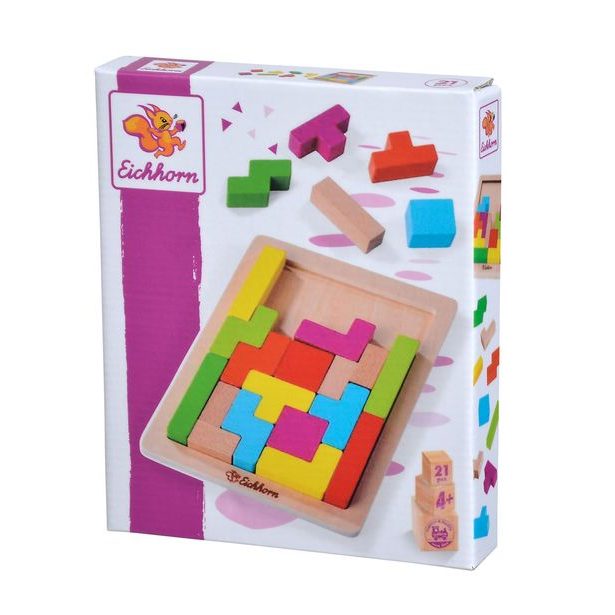 Dřevěná hra skládání tvarů