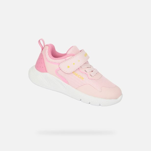 Světle růžové dívčí tenisky Geox Sprintye