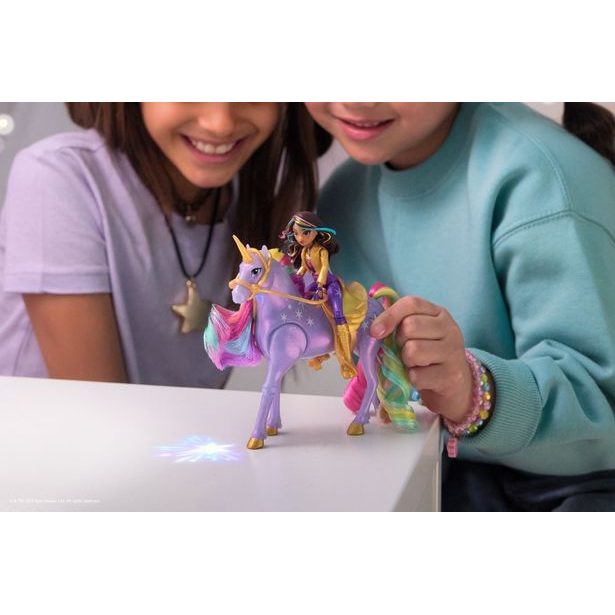 UNICORN ACADEMY SVĚTELNÝ JEDNOROŽEC A FIGURKA 11 CM SOPHIA & WILDSTAR