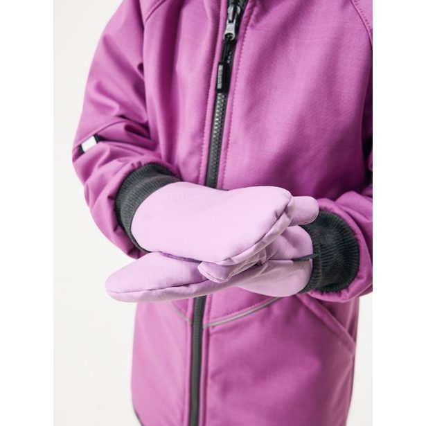 Dětské softshellové rukavice s beránkem Tap, Lila