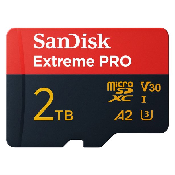 SanDisk Extreme PRO microSDXC 2TB UHS-I Card + Adapter