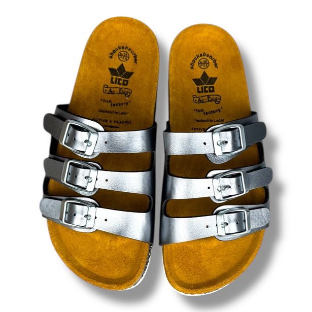 Dívčí pantofle LICO Bioline Sensation Anthrazit