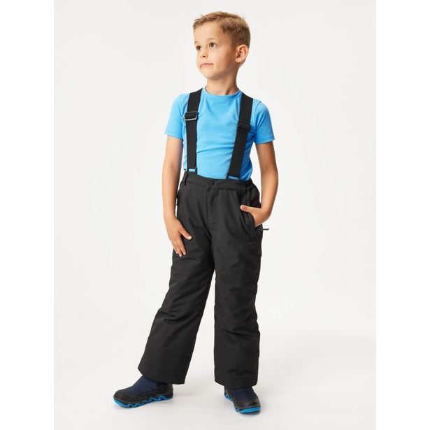 Unuo Dětské zimní rostoucí oteplovačky Ski, Černá