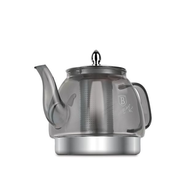 BERLINGERHAUS Konvice čajová termosklo s filtrem 1,2 l šedá pro indukci BH-8944