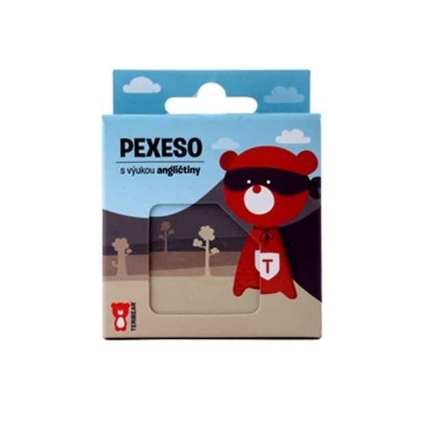 Teribear - pexeso s výukou angličtiny, 36 kartiček v krabičce