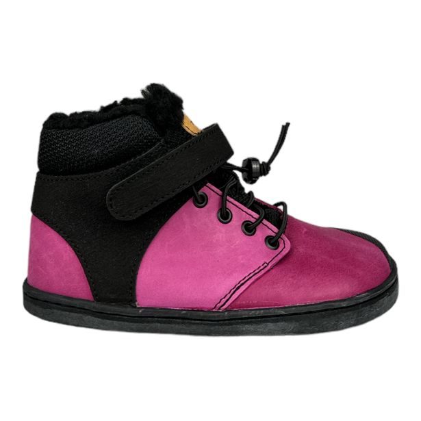 Dětské zimní boty Barefoot Pegres BF40 růžové