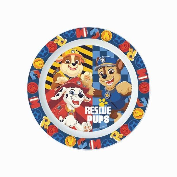 STOR TALÍŘ PLASTOVÝ PAW PATROL, PRŮMĚR 22 CM