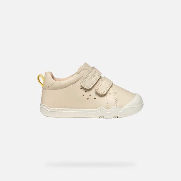 Krémové dívčí tenisky Geox Steppieup
