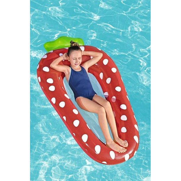 Bestway Nafukovací lehátko se síťkou - jahoda (178x103 cm), ananas (186x112 cm)