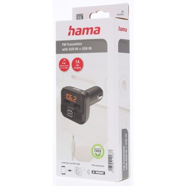Hama FM transmitter s AUX-IN a USB-IN