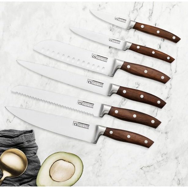CS SOLINGEN Sada nožů a kuchyňského náčiní ve stojanu 12 ks SOLTAU CS-080228