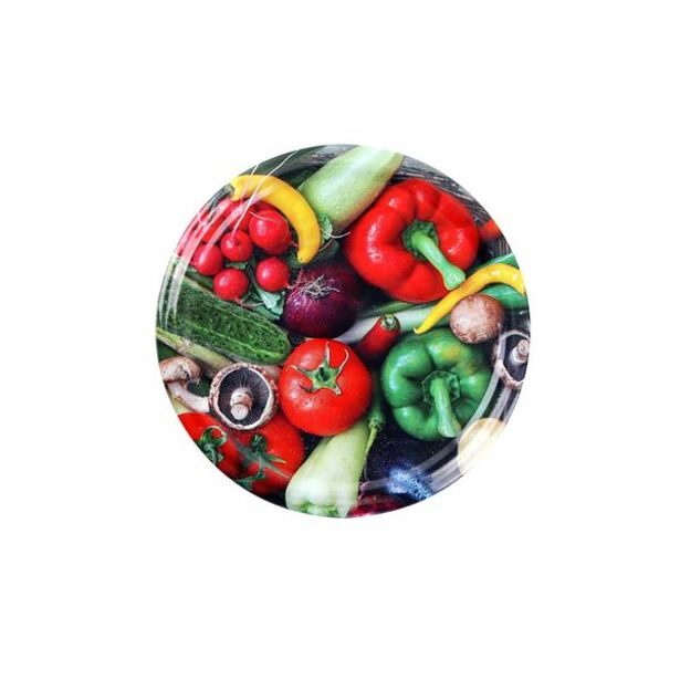 TORO Víčko na zavařovací sklenice 10ks, 82mm, motiv zelenina_hamashop