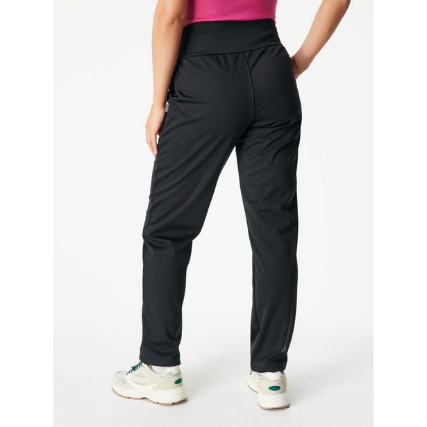 Unuo, Dámské softshellové kalhoty s fleecem pružné, Černá