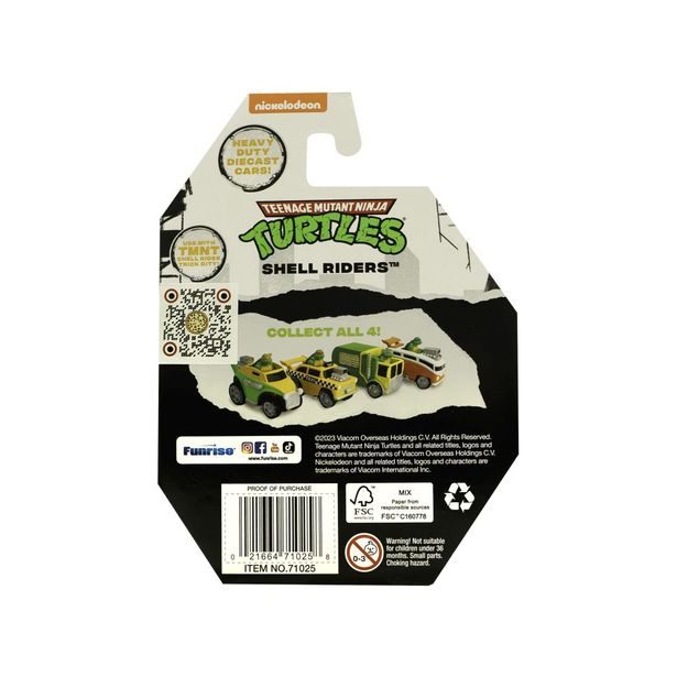 Želvy Ninja kovová autíčka asst.