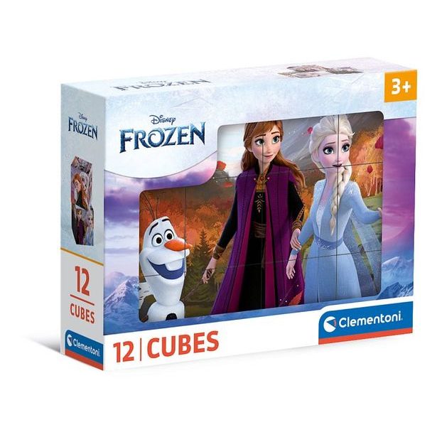 CLEMENTONI Kubus - Frozen 2024, 12 kostek