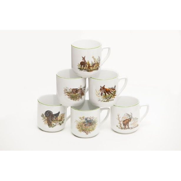 hrnek 400ml PĚTKA-LES.ZVĚŘ A13520, čes.porcelán