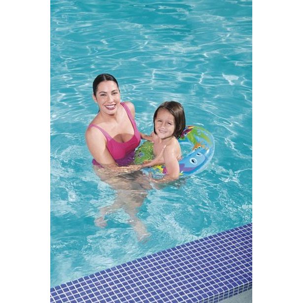 Nafukovací kruh Designer, 56cm – mix 2 druhy (ryby, včelka)