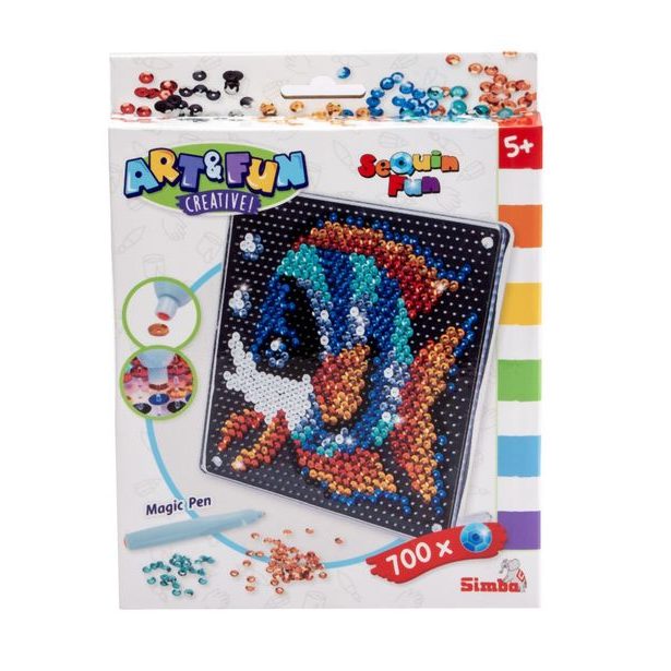 A&F Obrázek z flitrů Ryba