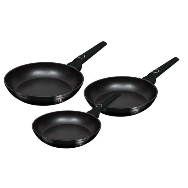 BERLINGERHAUS Sada pánví s titanovým povrchem 3 ks Black Vantage Collection BH-8230