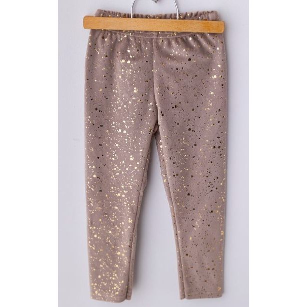 Premium sametové Lily Grey legíny NUDE